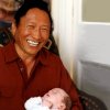 Lama Tharchin Rinpoche with baby Robert